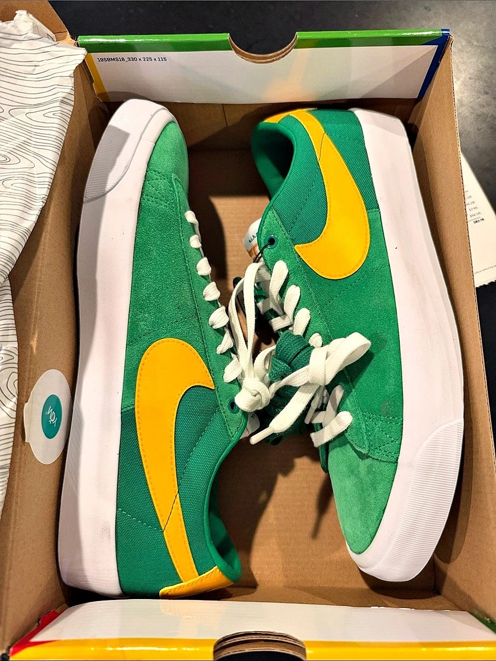 Nike SB Dunk Low Color Block Sneakers US 11.5 Brand New